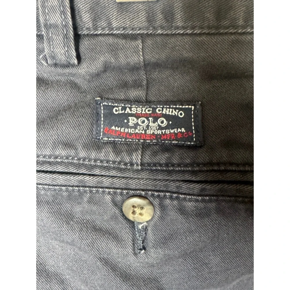 Polo Ralph‎ Lauren Mens Classic Chino Hammond Pants Dark Gray 40x32